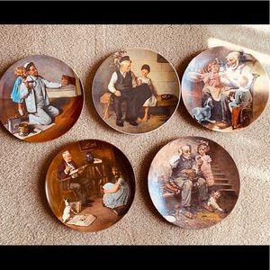 Vintage Official  Norman Rockwell Plates!